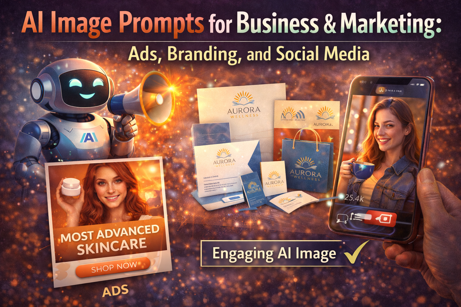 AI Image Prompts for Business & Marketing: Ads, Branding, and Social Media