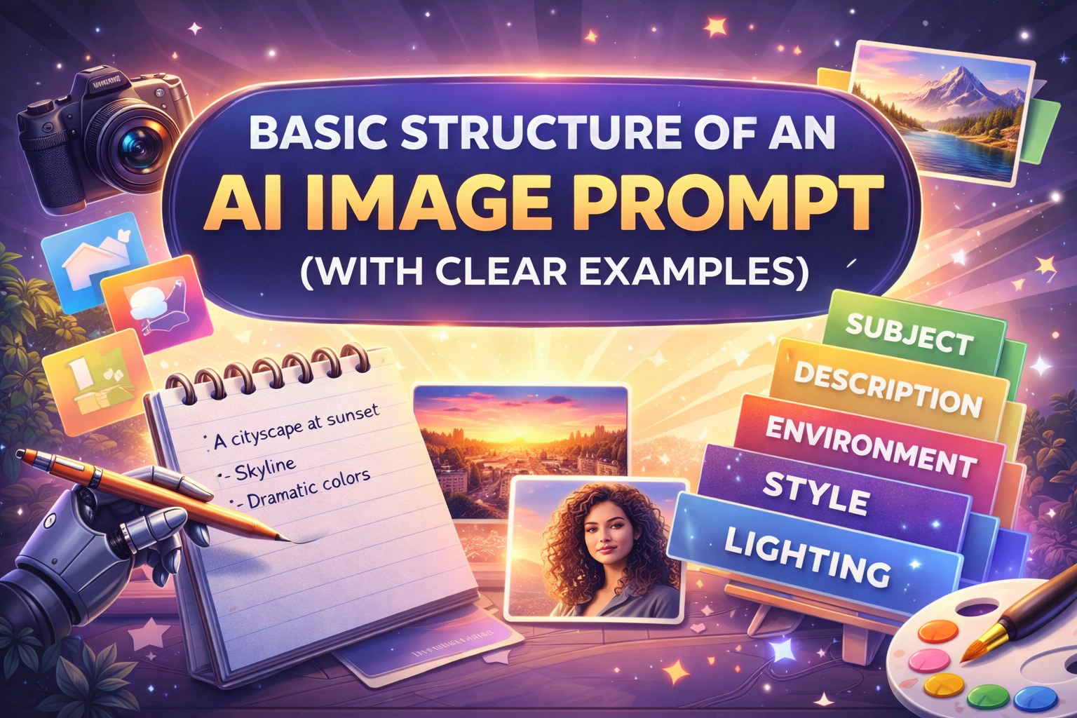 Basic Structure of an AI Image Prompt (With Clear Examples)