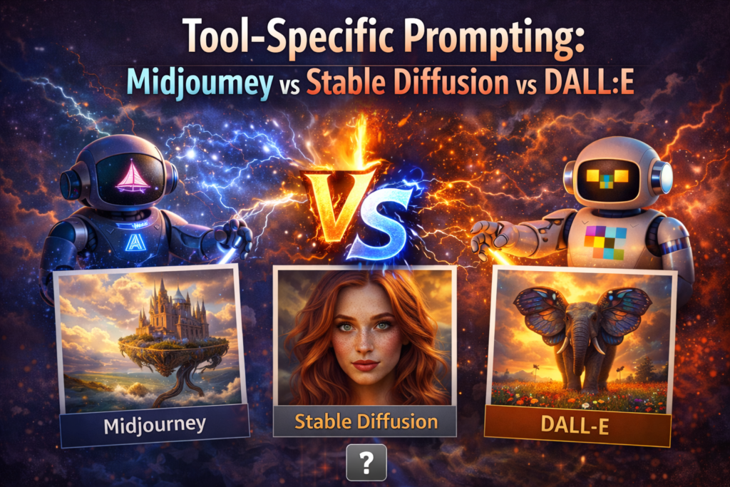 Tool-Specific Prompting: Midjourney vs Stable Diffusion vs DALL·E