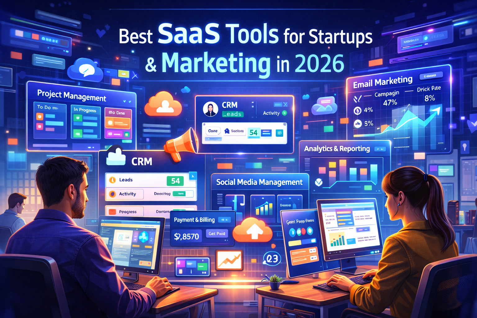 Best SaaS Tools for Startups and Marketing in 2026