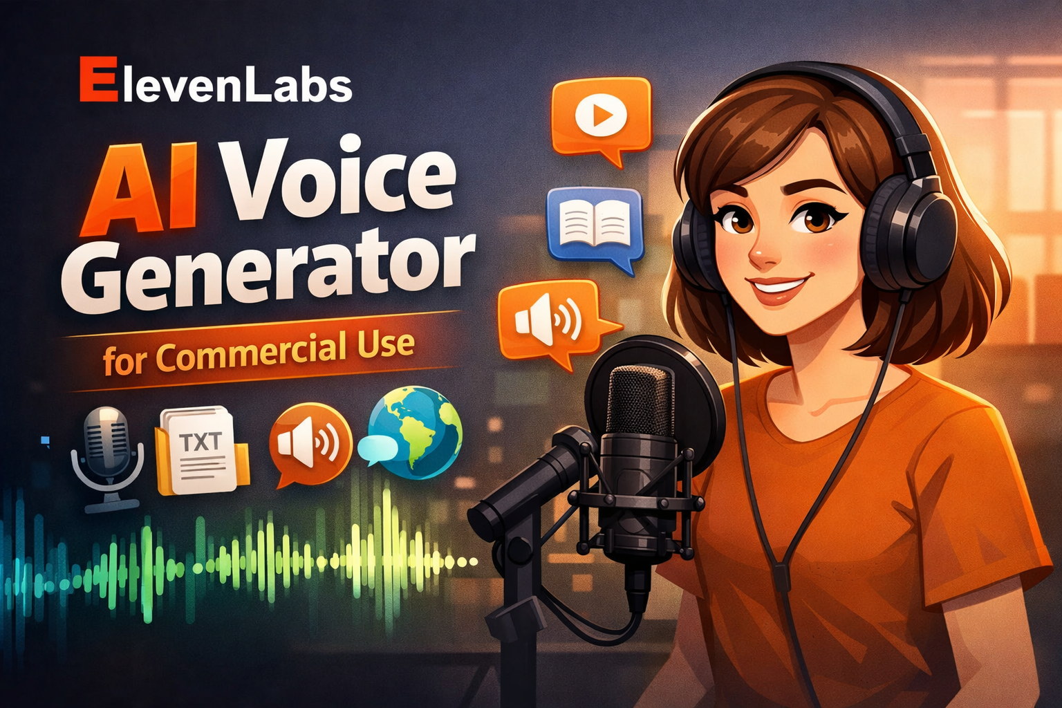 ElevenLabs AI Voice Generator for Commercial Use